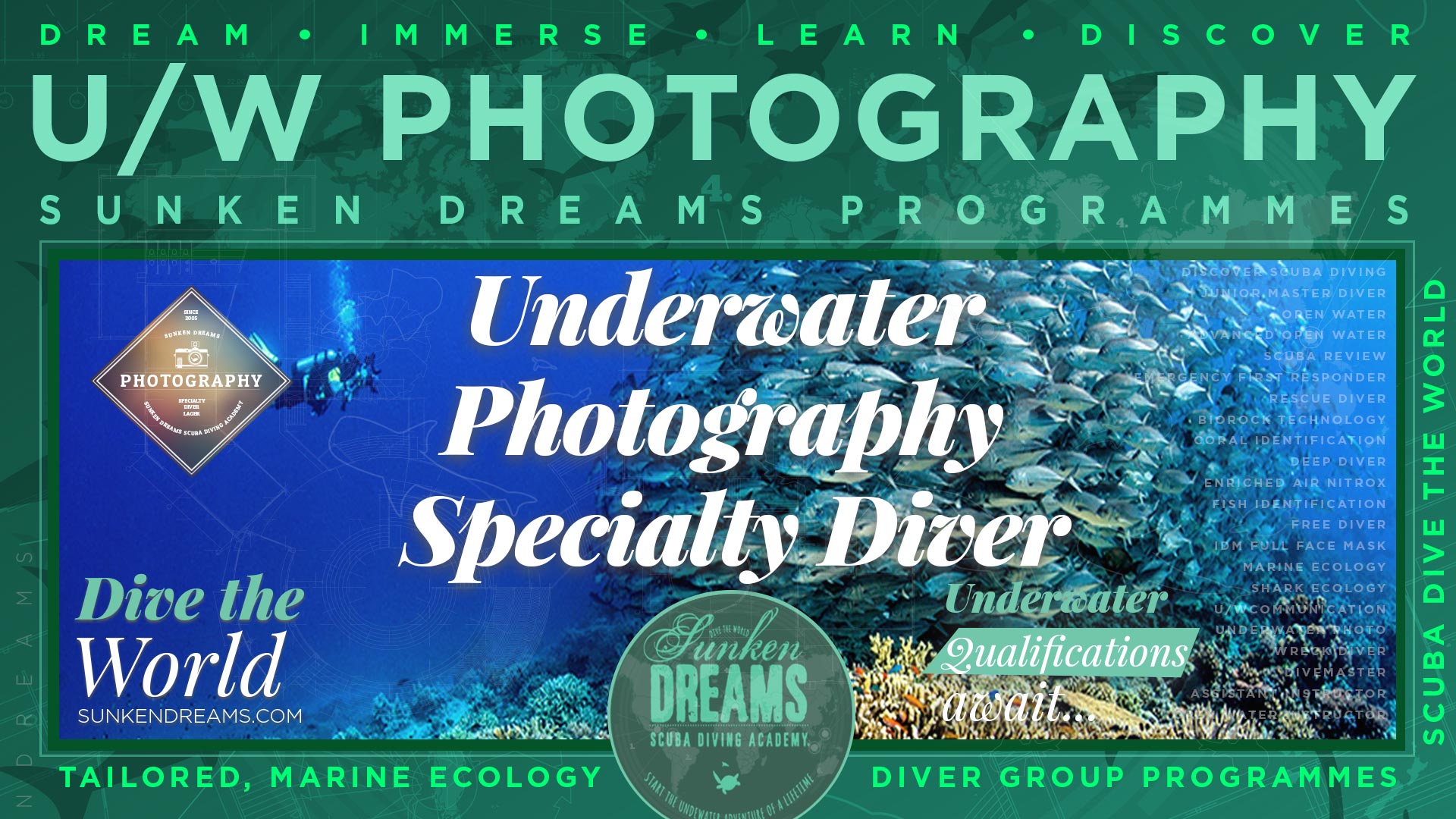 PADI/SSI Underwater Photography Specialty Course